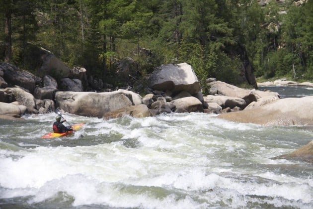 Kayaking the Melzeysky Cascade on Siberia's Kaa-Khem River Kayaking the Melzeysky Cascade on Siberia's Kaa-Khem River