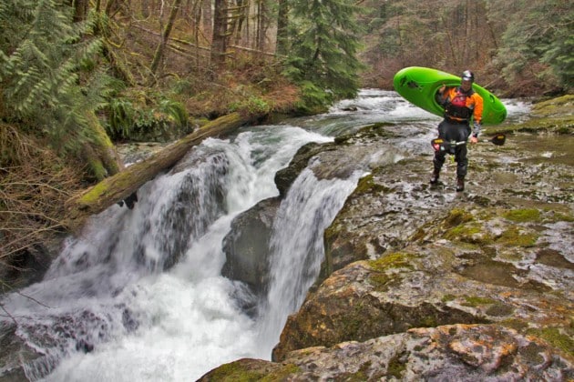 Portaging Double Falls