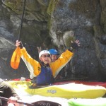 The Author Celebrating After a Successful Run Through Mule Creek Canyon