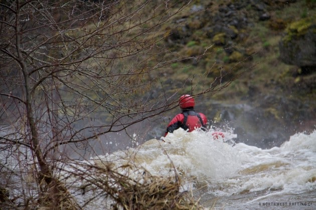 J.R. Going Over the Lip of the Falls