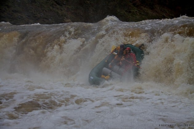 Raft Going Over the Falls