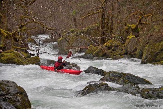 One of the more complex rapids near the end